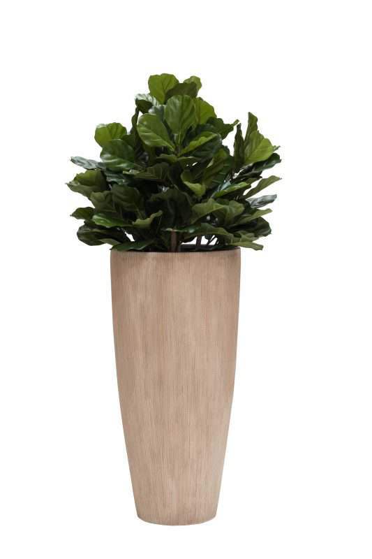 bruine bloempot vaas