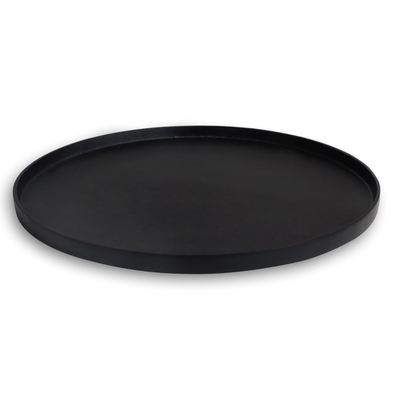 Dienblad zwart rond