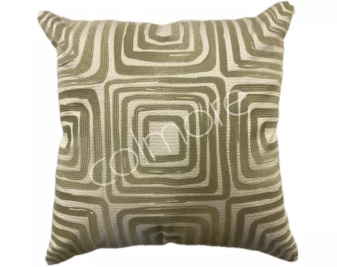 beige groen kussen